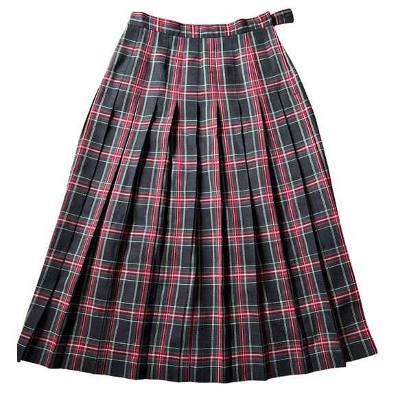 Vintage Talbots Wool Plaid Pleated Skirt Size 6 Heritage - Picture 1 of 3